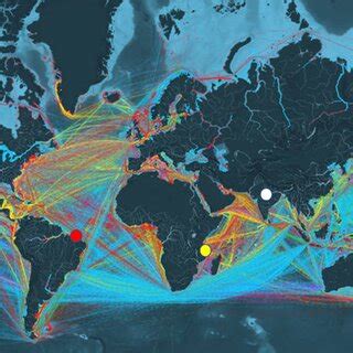 Cargo ship routes. Cargo ship routes developed by the Institute of... | Download Scientific Diagram