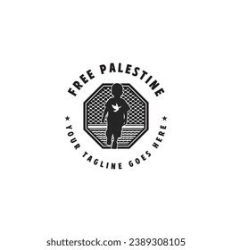 Save Palestine Logo Free Gaza Vector Stock Vector (Royalty Free ...