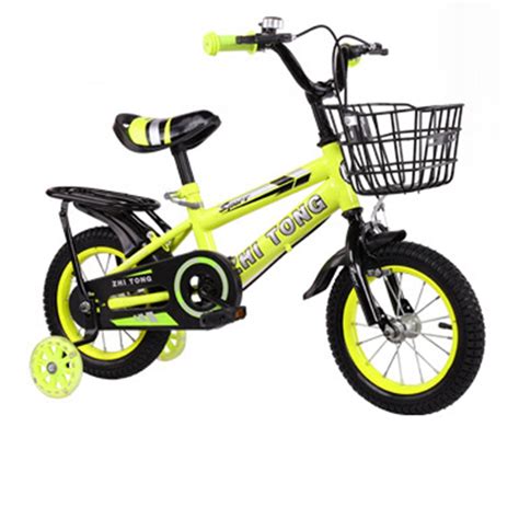 16 inch Kids Bike Boys Girls Freestyle Bicycle with Training Wheels & Brake for 5-7 Years Old ...