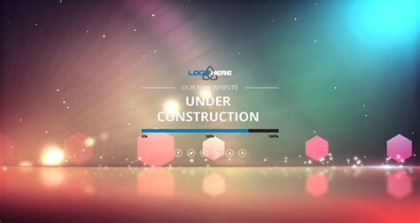 Under construction website html css3 psd design free download