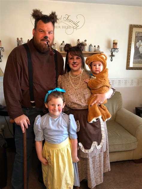 Goldilocks & the 3 Bears Family Costume | Family costumes, Family halloween costumes, Baby ...