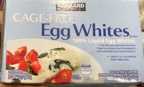 Kirkland Signature Cage-Free Egg Whites - 46 g, Nutrition Information | Innit