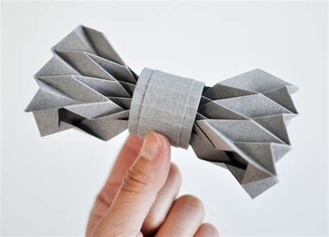 Origami Paper Bowtie (With images) | Diy bow tie, Origami paper, Diy ...