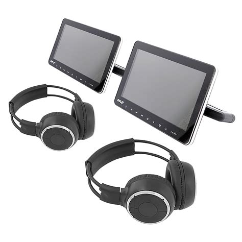 Pyle PLHRDVD90KT Portable Car CD DVD TV Player with Wireless Headphones (2 Pack) - Walmart.com ...