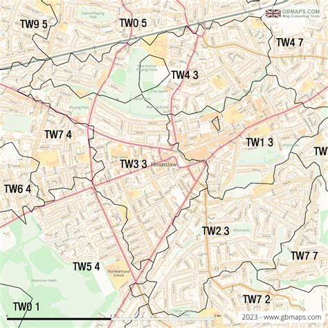 Hounslow Vector Street Map