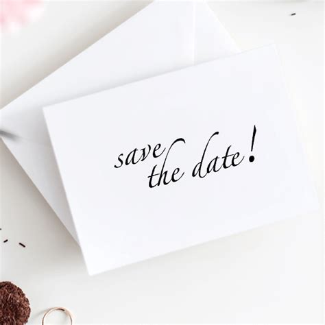 Personalized Save The Date Rubber Stamp - Simply Stamps