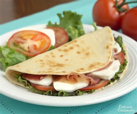 Piadina (Italian Flatbread for Sandwiches) • Curious Cuisiniere