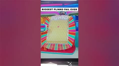 Biggest Plinko Fail on The Price Is Right #shorts - YouTube