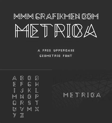 Metrica modern font | Free download