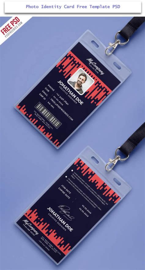 30 Creative ID Card Design Examples With Free Download | Бейджик, Бейджи, Рекламный дизайн