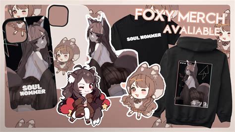 Foxplushy🤍🌸(キツネ)Vtuber on Twitter: "🤍 FOXY MERCH!~ 🤍 --——— ⋆ ˚｡⋆୨୧ ...