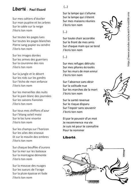 Liberté - Paul Eluard - chanté par Les Enfoirés PDF par JOHN - Fichier PDF