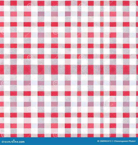 Red and White Checkered Tablecloth Texture. Seamless Pattern. AI Generated Generative AI Stock ...