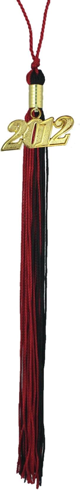 Amazon.com: Black & Red Graduation Tassel with Gold 2012 Year Charm : Clothing, Shoes & Jewelry