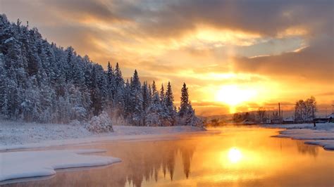 30 Winter Sunset Wallpapers - Wallpaperboat