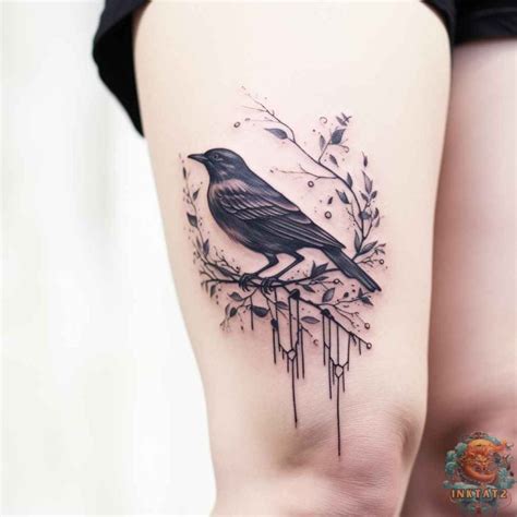 The Mysterious and Mythical Meanings Behind the Iconic Raven Tattoo: 57 ...