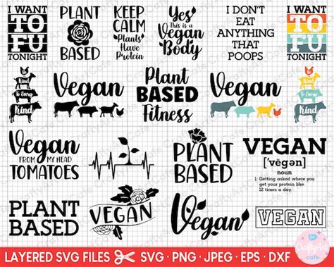 Vegan Svg Vegan Png Vegetarian Svg Vegetarian Png Vegan Svg | Etsy