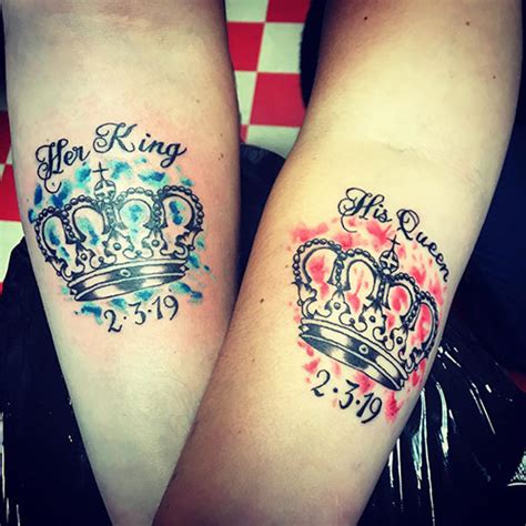 30 Top Design Ideas For Couple King And Queen Tattoos