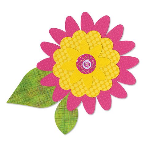 Sizzix Flower Layers Bigz Pro Die Cutting Template