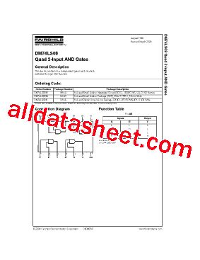 74LS08 Datasheet(PDF) - Fairchild Semiconductor