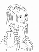 Selena Gomez Coloring Pages sketch template