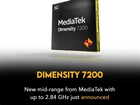 MediaTek releases Dimensity 7200