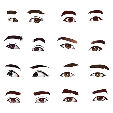 Premium Vector | Realistic eyes vector set