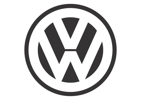 Volkswagen (Black White Mode) Logo Vector | Volkswagen logo, Volkswagen ...