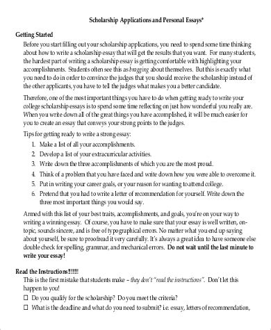 Fourteen Scholarship Essay Examples That Won Thousands - How to write ...