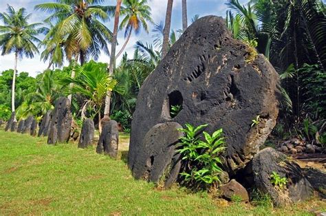 Rai stones of the island Yap, Micronesia, is literally the biggest money in the world, each coin ...