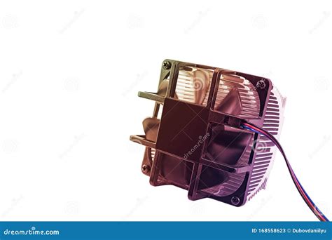 Computer CPU Cooling System Stock Image - Image of electronics, metal: 168558623