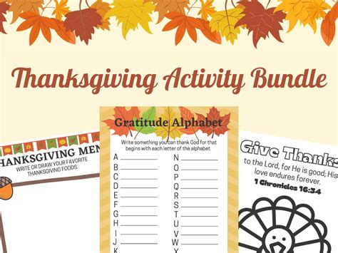Thanksgiving Activity Bundle – Deeper KidMin