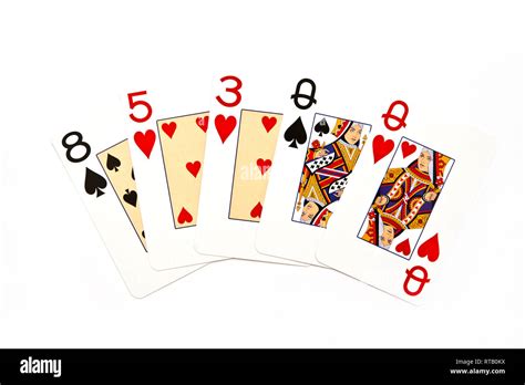 poker hand One Pair Stock Photo - Alamy