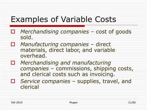 Variable Cost