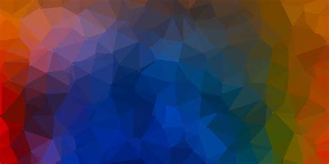 Dark blue, yellow vector geometric polygonal layout. 1888613 Vector Art ...