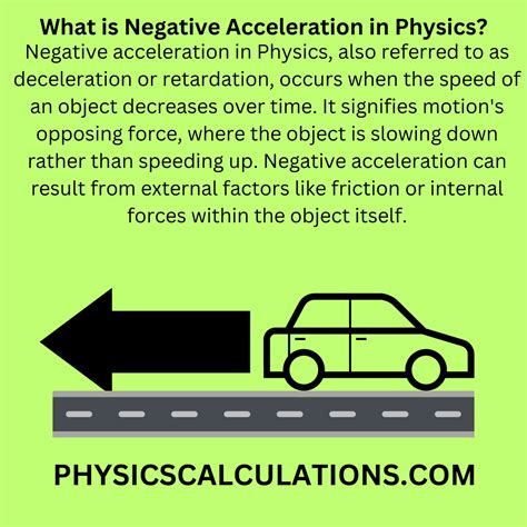 What is Negative Acceleration in Physics?