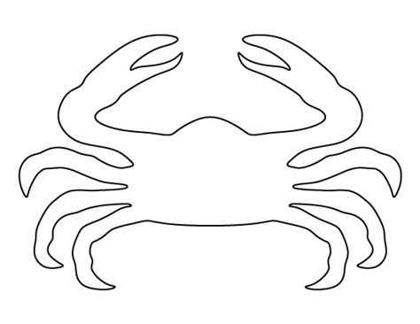 Printable Crab Template