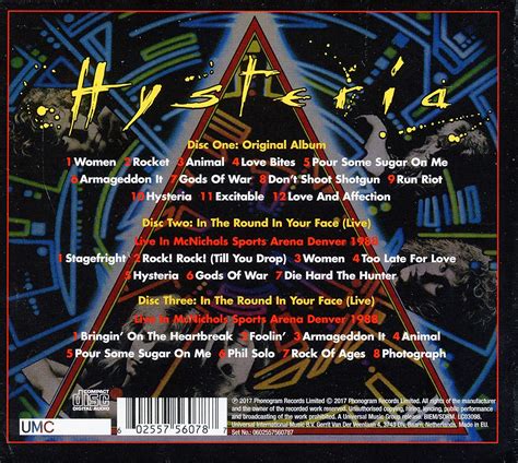 Classic Rock Covers Database: Def Leppard - Hysteria (1987)