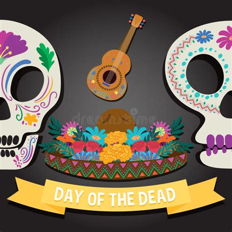 Day of the Dead Banner Design Stock Vector - Illustration of design, november: 261572938