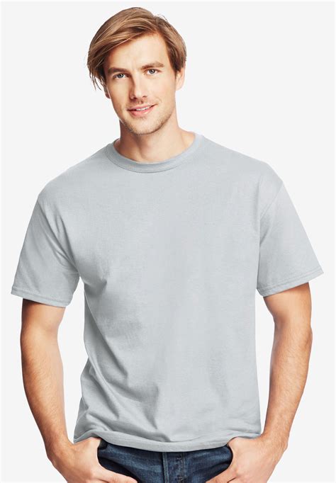 Hanes® ComfortSoft® Heavyweight Cotton Crew T-Shirt | Plus Size ...