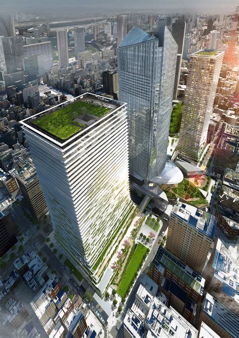 ingenhoven architects plans to build two towers in tokyo