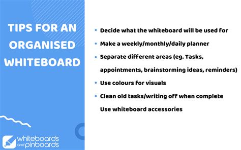 How to Use a Whiteboard for Organisation | Whiteboards & Pinboards