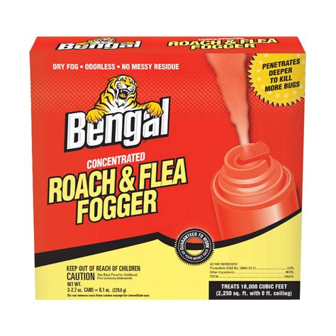 2.7 oz. Roach & Flea Indoor Insect Fogger - UnoClean