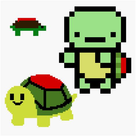 Cute Turtle Pixel Art Grid - Pixel Art Grid Gallery