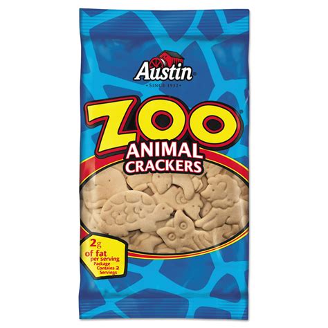 Austin Zoo Animal Crackers, 2 oz, (Pack of 80) - Walmart.com