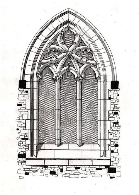 Gothic Architecture Sketches at PaintingValley.com | Explore collection of Gothic Architecture ...