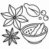 Premium Vector  Cooking spice Outline coloring Book Page Line Art Drawing sketch template