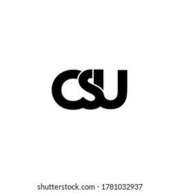 Csu Letter Original Monogram Logo Design Stock Vector (Royalty Free) 1781032937 | Shutterstock