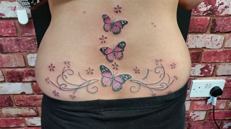 butterfly lower back custom design | Butterfly lower back tattoo, Back tattoo, Lower back tattoos