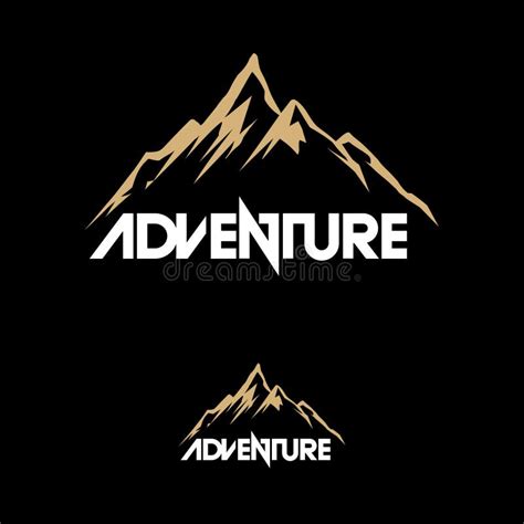 Creative Adventure Logo Design Template. Mountain Logo Template Stock Vector - Illustration of ...